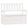 VidaXL Bench Living Room Seat Entryway Bench Storage Bench Living Room Furniture Home Interior White 112.5x51.5x96.5 823560