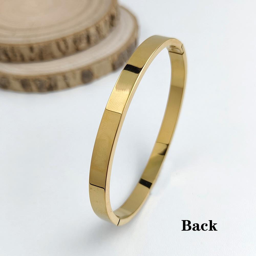 New stainless steel gold plated white shell zircon bracelet, high quality waterproof women's bracelet, wedding party jewelry