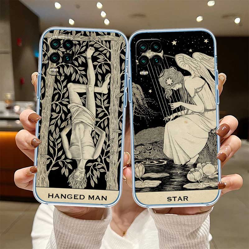 NH48 Witch Divination Tarot Moon Case for Motorola G10 G20 G30 G31 G32 G34 G35 G41 G42 G50 G51 G52 G55 G60 G60S G62 G71 G72 G75