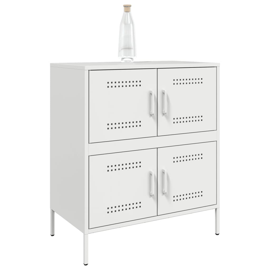 Sideboard White 68 X 39 X 79 Cm Steel