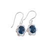 London Blue Topaz Gemstone 925 Sterling Silver Jewelry Handmade Earrings 1.30" EE-11-7
