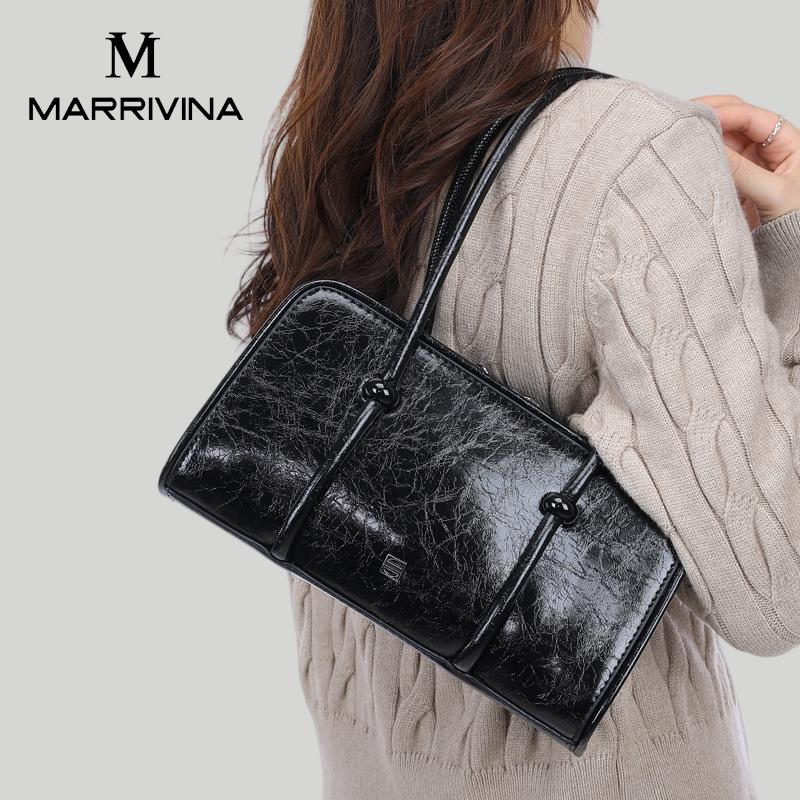 Ladies Leisure Commuting Single Shoulder Hand-held Armpit Crossbody Women s Bag чёрный