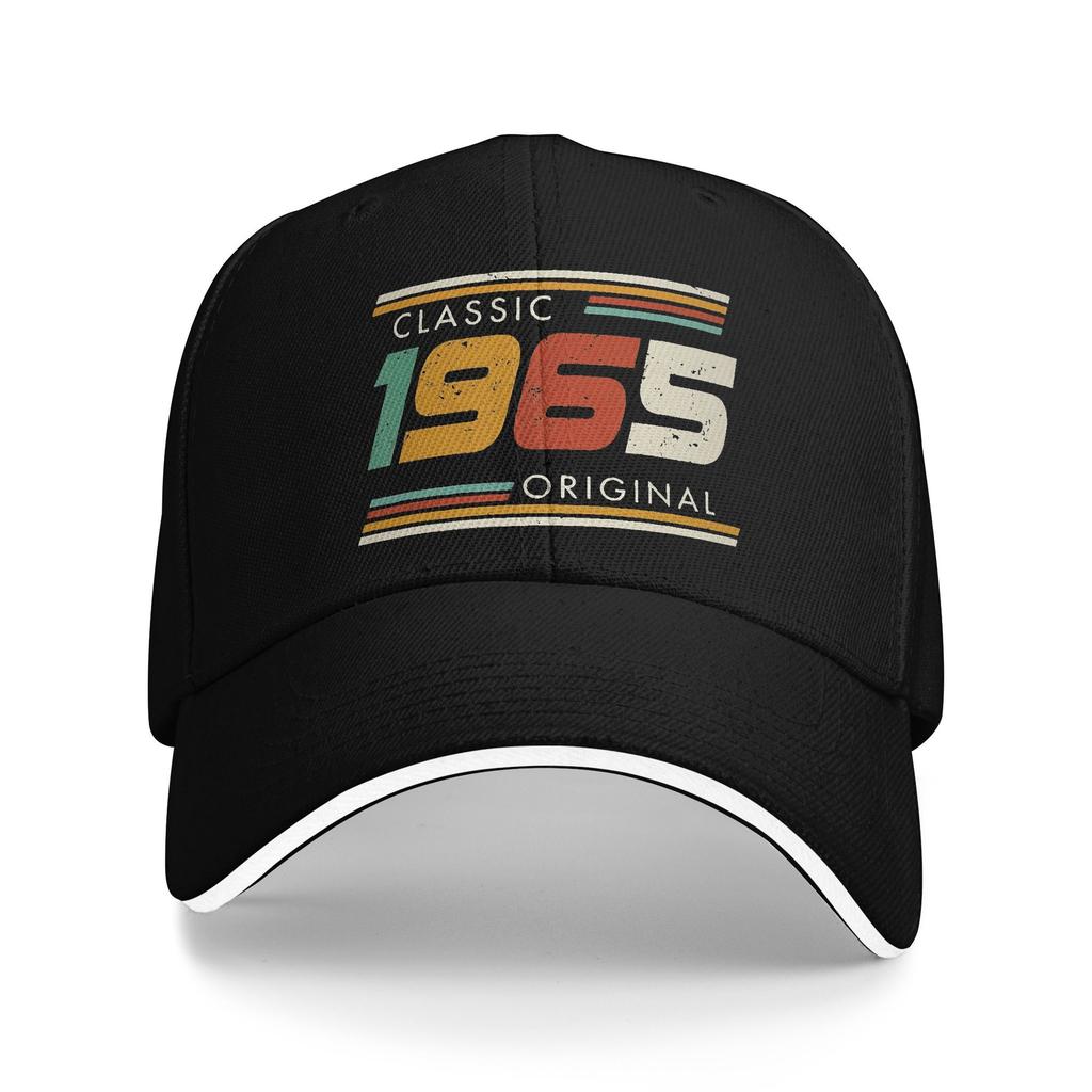 Classic 1965 Original Vintage Birthday 1965 Baseball Cap Classic Men Trucker Hat Adjustable Print Hunting Camping Snapback Cap