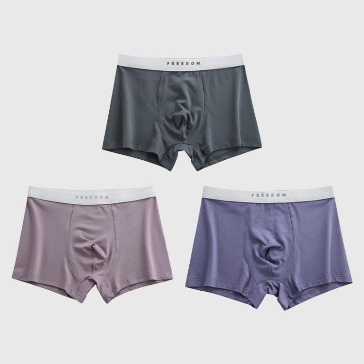 Men's 50 Pack Modal Cotton Underwear Three Piece Set