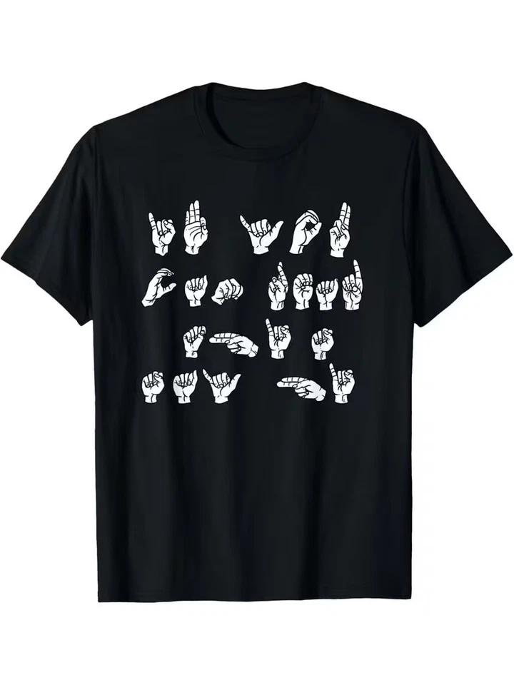 Если вы можете это прочитать, скажите привет Футболка с надписью «Американский язык жестов ASL» 4XL
