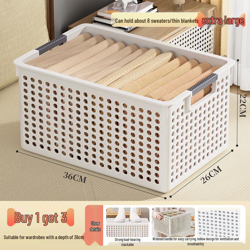 

Wardrobe Layered Clothes Storage Boxes