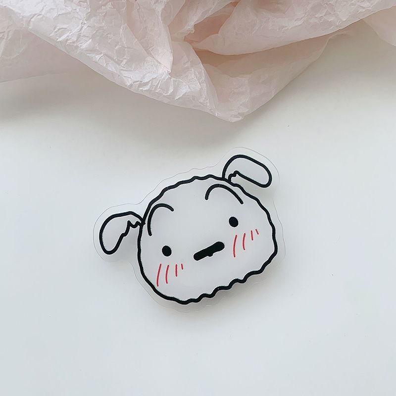 Mobile Phone Airbag Holder Cute Cartoon Crayon Small New Stretchable Adhesive Style Lazy Binge Watching Tool Portable Handheld