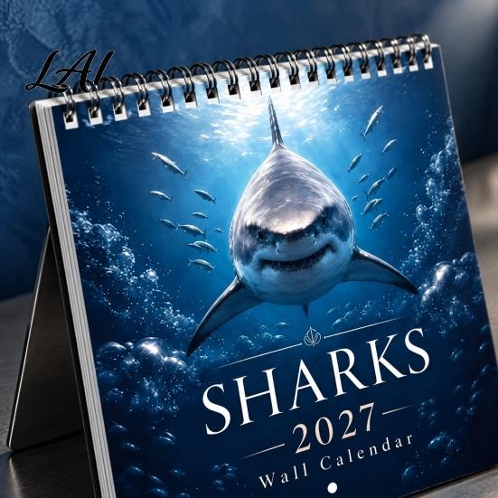 School Year Planning Tool 2027 Wall Calendar Funny Cartoon Illustrations Large Date Grids Annual Schedule Planner Thick Coated Paper Sturdy