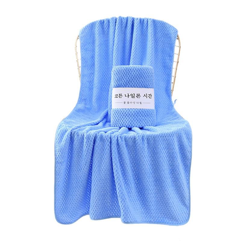 Thickened Coral Fleece Quick-Dry Lint-Free Bath Towel for Beauty Salon & Hotel Use