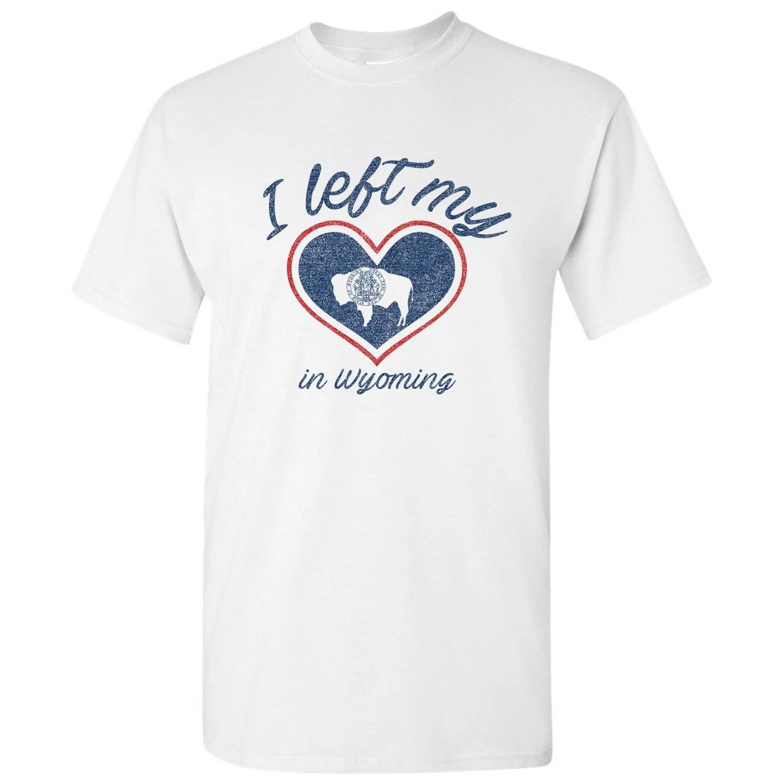 I Left My Heart In Wyoming - Hometown Pride T-Shirt - White S