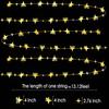 Glitter Gold Four-Angle Star Paper Garland Banner Décor 40 Feet Gold Twinkle Star Hanging Bunting Banner Backdrop for Wedding Baby Shower Birthday