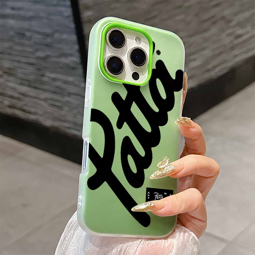 Fashion Styles HOT SALE Patta Silicone Matte Candy Color 2 in 1 Phone Case for iPhone 17 Air 16 15 14 13 Plus 12 11 Pro X XR Max