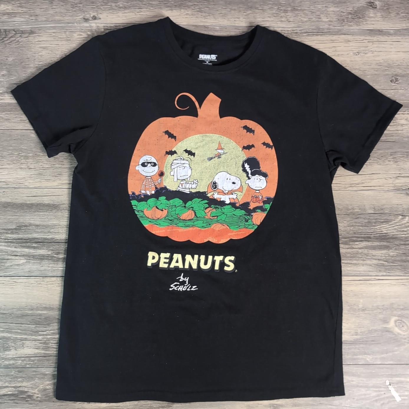 Peanuts Charlie Brown It s The Great Pumpkin Black Mens Medium Halloween T-Shirt Unisex T-Shirt XL