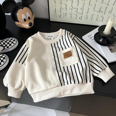 Herfst 2024 Sweatshirt met Lange Mouwen voor Jongens en Meisjes - Kinder Basislaag voor Kleine en Middelgrote Kinderen