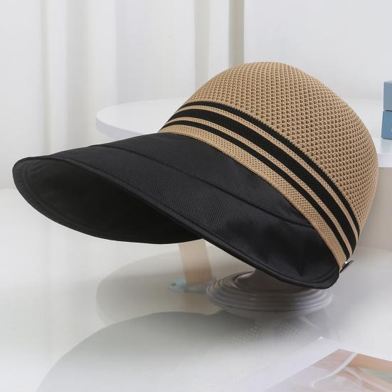 Women Baseball Hat Adjustable Fit Hollow Breathable Wide Brim Summer Hat with Large Brim Cycling Sunshade Fisherman Cap