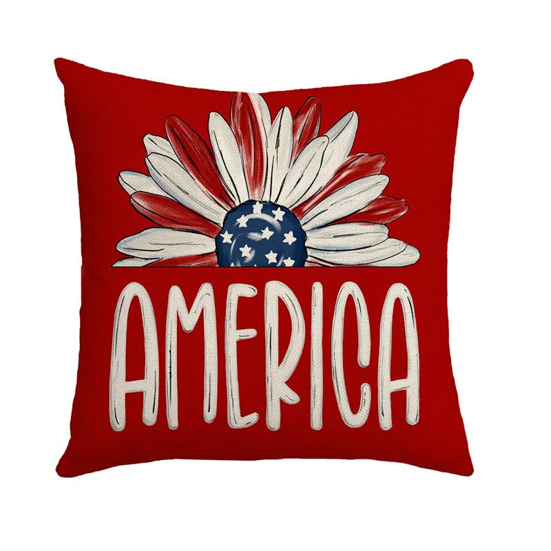 New Independence Day Holiday Atmosphere Pillowcase Sofa Bedroom Linen Home Bedside Decoration Pillowcase