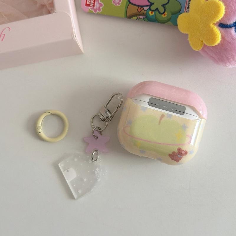 Green apple star bear AirPods 1 generation protective case for bluetooth headset AirPods 1 generation pro1 generation