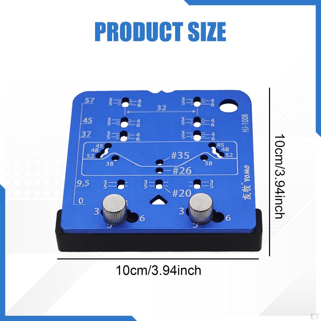 Hinge Hole Drilling Guide Locate Carpenters Cupboard Installation Jig