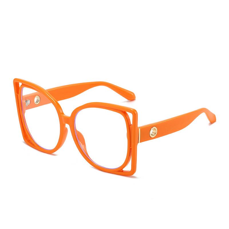 Luxury Orange Eyeglasses For Women Anti Blue Light Myopia Glasses Vision Diopters 0 -1 5 -6 Nearsightedness Glasses