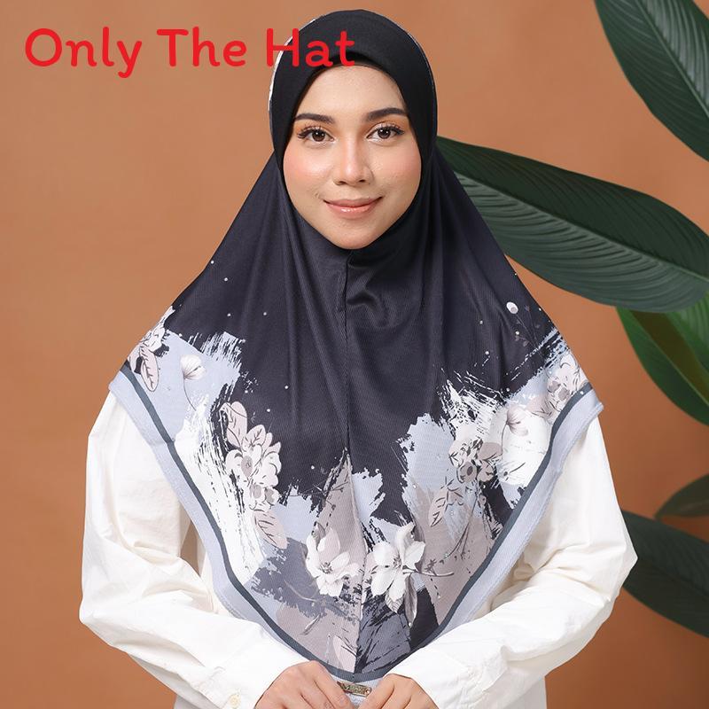 Ethnic Floral Headscarf For Women With Border Detail For Summer Wear