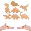 Natural Wood Cabinet Knob Lovely Dinosaur Drawer Pulls Decorative Furniture Handles for Children Room Wardrobe Knob