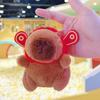 Little Red Book Capybara & Guinea Pig Plush Keychain Ornament