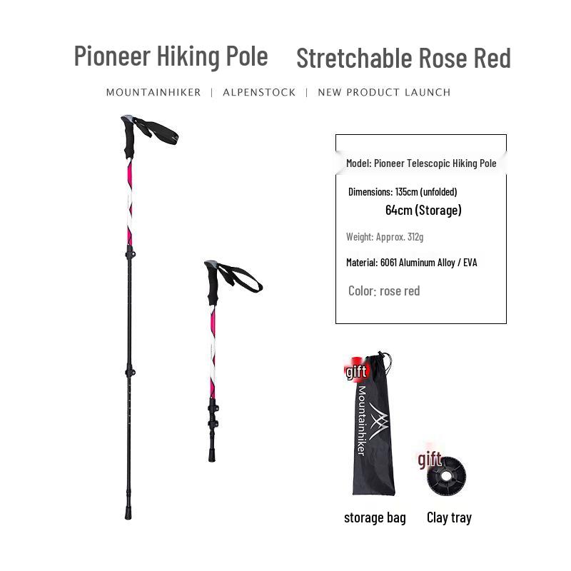 Ultra-light Anti-slip Telescopic Trekking Pole for Hiking, Camping, and Climbing