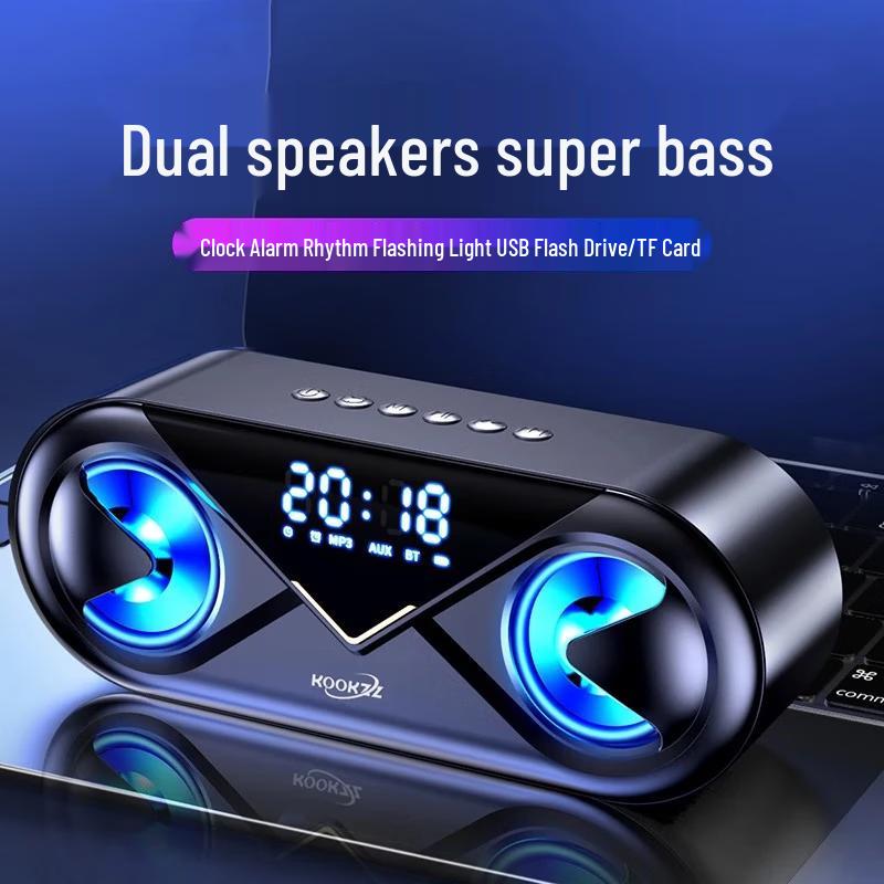 CooCooer Y02 Portable Bluetooth Speaker with LED Display CN plug (adapter included)
