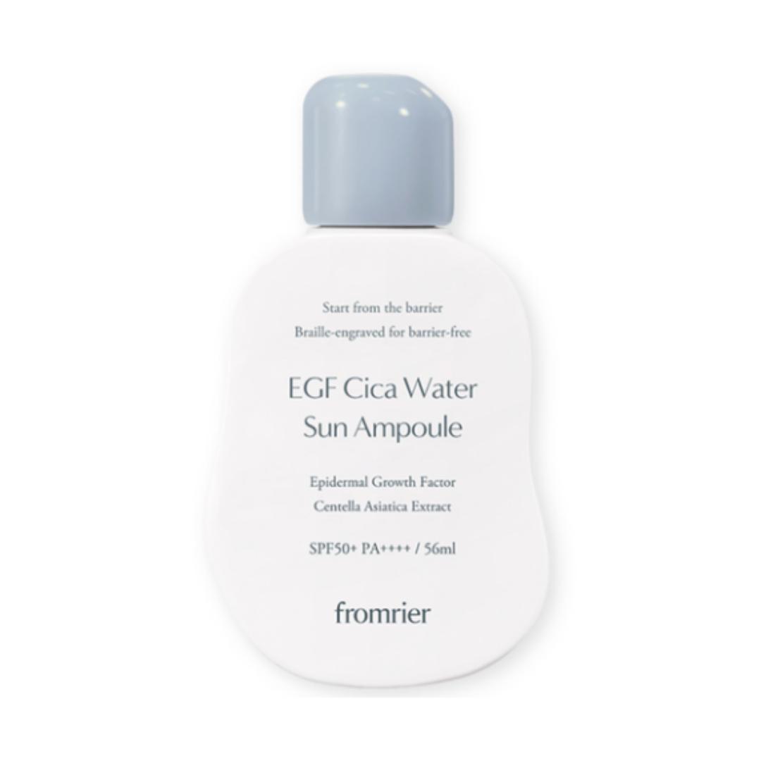 

Fromlier Веганская солнцезащитная ампула с водой EGF Cica SPF (Химические УФ-фильтры)