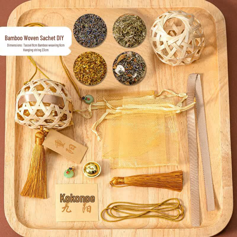 Dragon Boat Festival Bamboo Woven Sachet DIY Kit