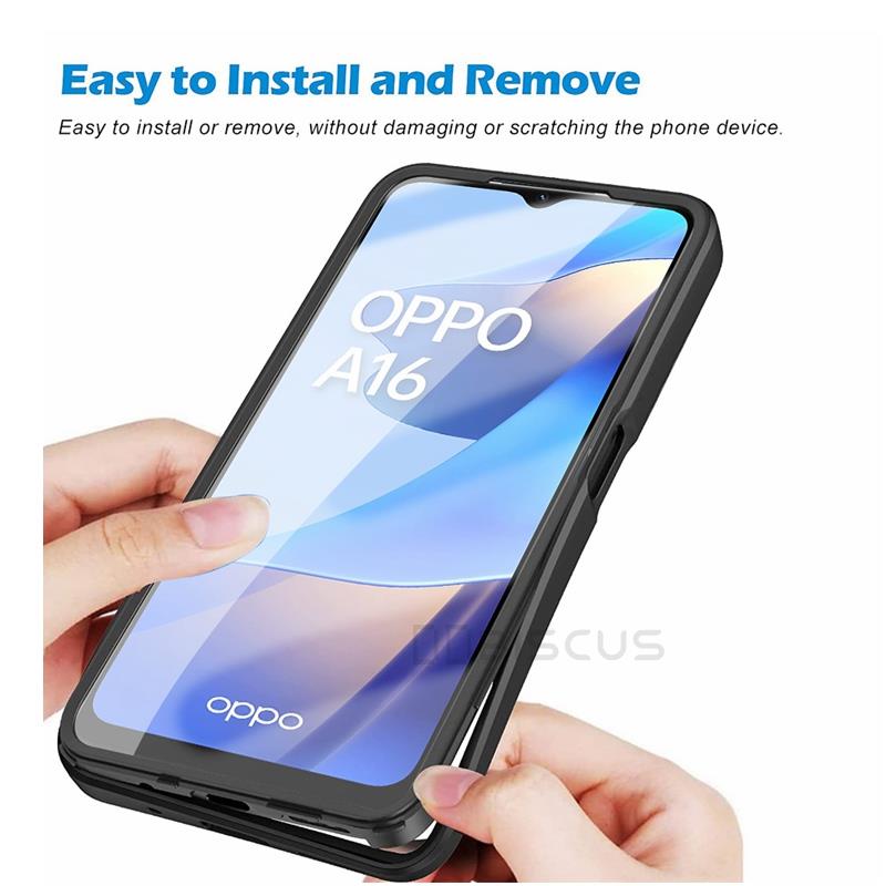 360 Full Body Case For OPPO A54S A16 A15S A16S A92S A74 A53S A55 A93 A9 A72 Coque Funda Realme 8i 8 Pro C21Y C25Y C21 C25