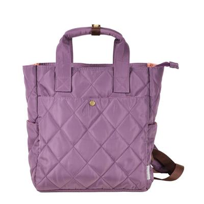 Quilt 2-Way Backpack, Purple, H30cm X W27.5cm X D9cm, 1405-PU