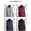 Gilet en coton duvet pour homme printemps et automne, style européen et américain, mode décontractée, grand col, veste chaude