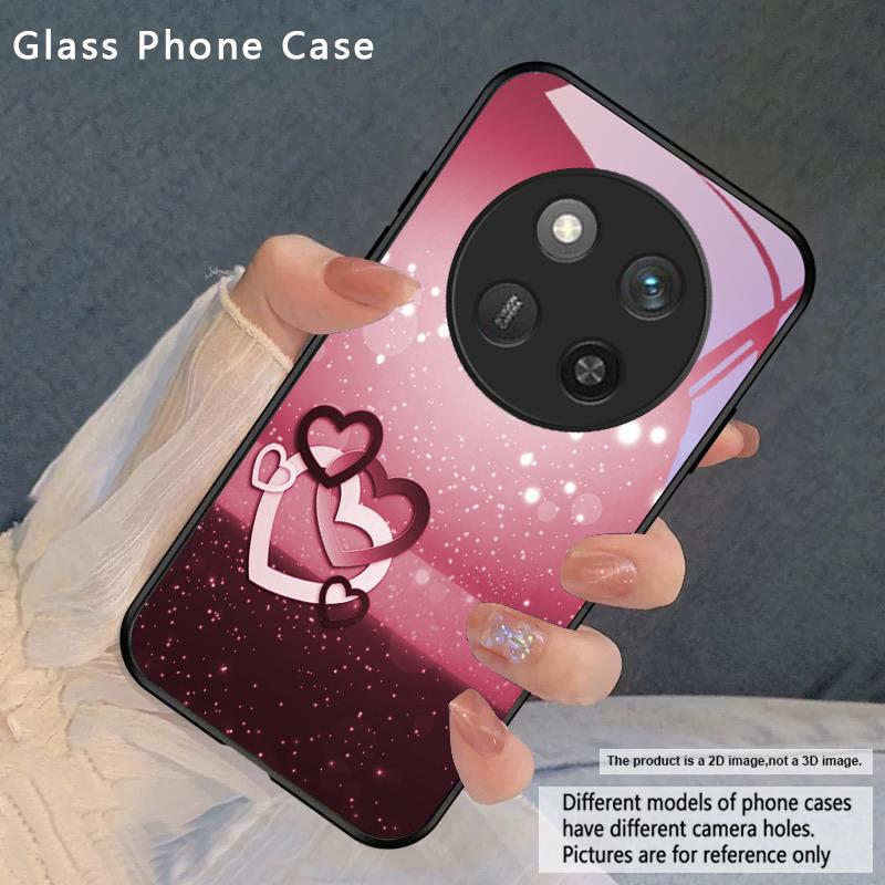 

Warm and romantic love For Honor Magic 4 5 6 Pro 7 X6 X9c X9 X6b X8 X9b X5b X8b 30 Pro+ 50 Pro 70 90 200 Lite Glass Phone Case Honor 50 Pro