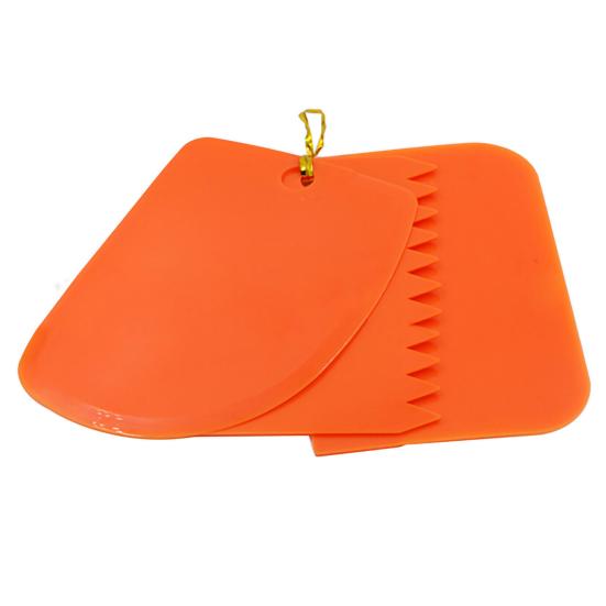 3Pcs Cake Smoother Portable Odorless Reusable Convenient Cake Spatulas for Cake Decoration