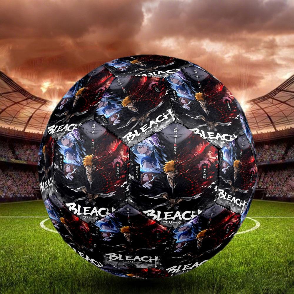 BLEACH Print Size 5 Soccer Ball, Standard Match Football for Sports Game and Team Practice, Ideal Gift for Soccer Fans