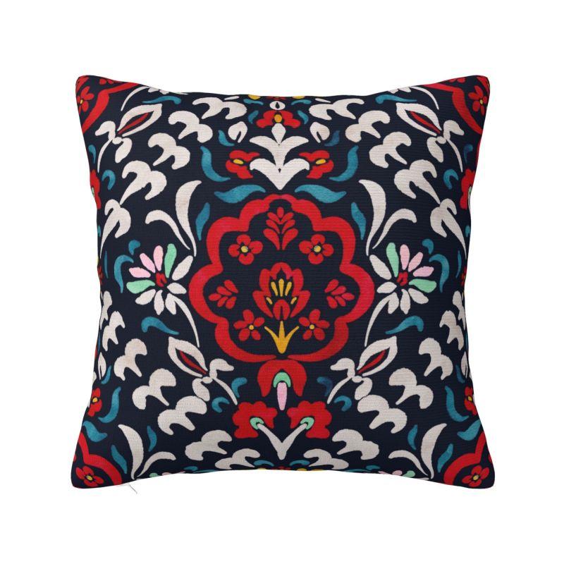 

Custom Arabic Ethnic Floral Mandalas Cushion Cover 45x45 Cm Soft Polyester Throw Pillow Case For Sofa Home Decoration Pillowcase 30x30cm 12x12in