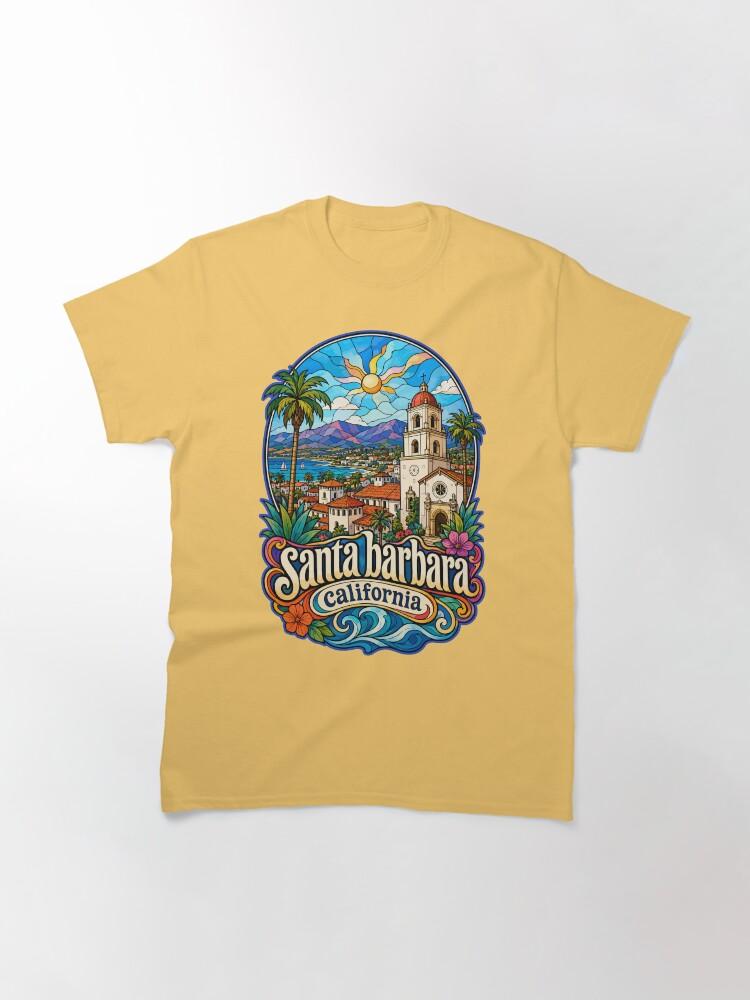 Barbara Santa Barbara California USA Stained Glass Art Classic T-Shirt
