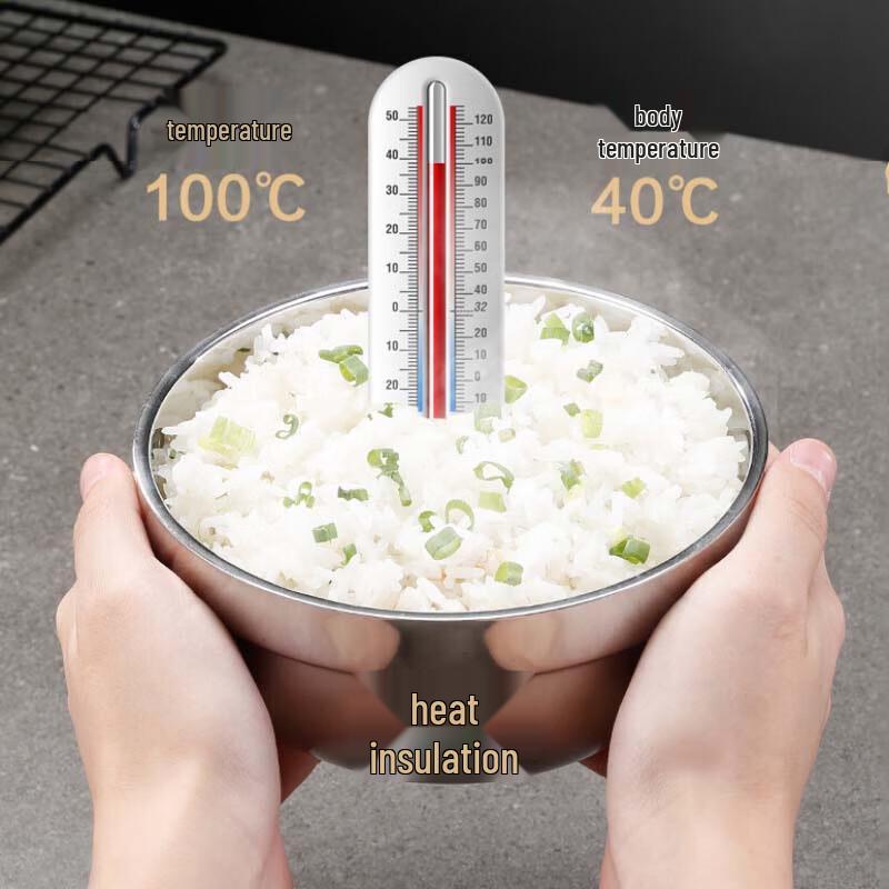 Churongchu 304 Stainless Steel Double-Wall Insulated Bowl
