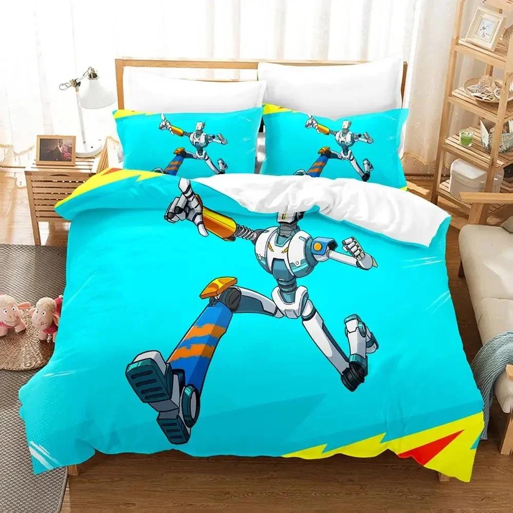

Comfortable SkinFriendly king Queen Anime Game Hi Fi Rush Bed Size Boys Adult Quilt Comforter Comforter (quilt)-EU Single(135*200cm)3pcs