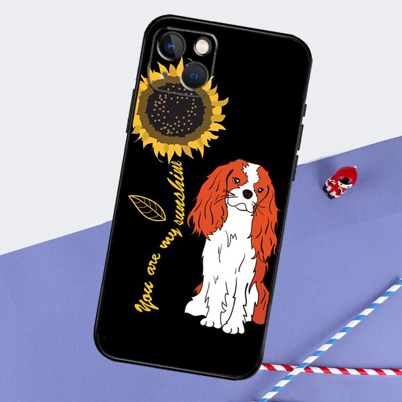 Cavalier King Charles Spaniel Dog Phone Case For iPhone 16 Pro Max 11 13 14 15 Pro Max 12 Mini XR 16 15 Plus 16e Back Cover