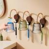 No Drill Installation Magnetic Drainage Toothbrush Organizer Wall-Mounted Countertop Organizer