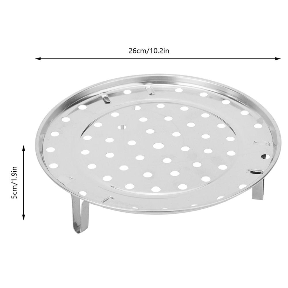 Support de mise en conserve Grille d'étuvage en acier inoxydable 26 cm/10,2 po Pieds amovibles Plateau d'étuvage Rond Épaissi Rack de cuisson Cuisson au four