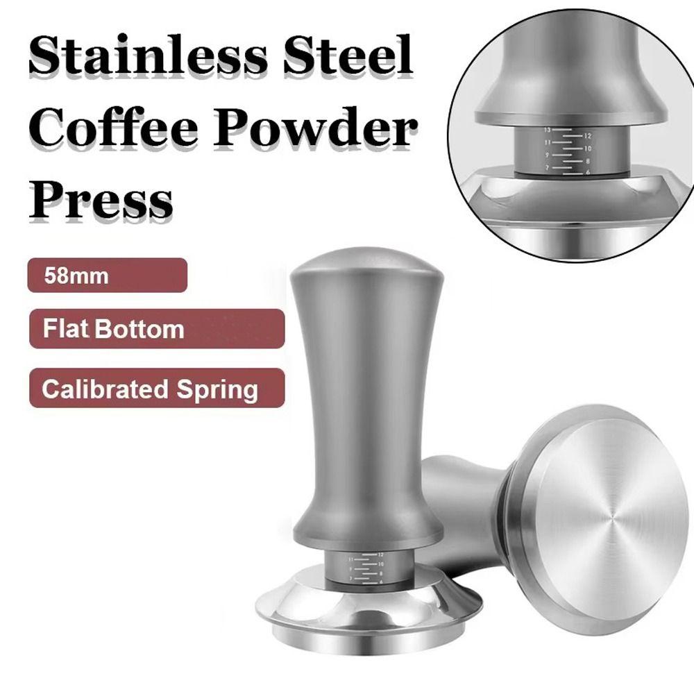 

Constant Pressure Coffee Powder Press Stainless Steel Barista Tool Espresso Accessories чорний