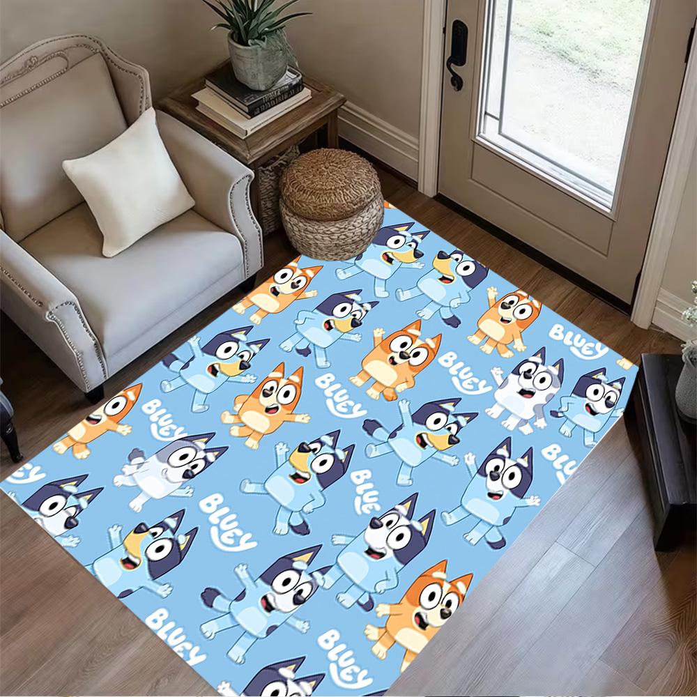 Bluey Bingo Hug Carpet Design for Decorate room Foyer Playrooms Living Rooms Antislip Carpet Anime Office Decor Gift for Festivals