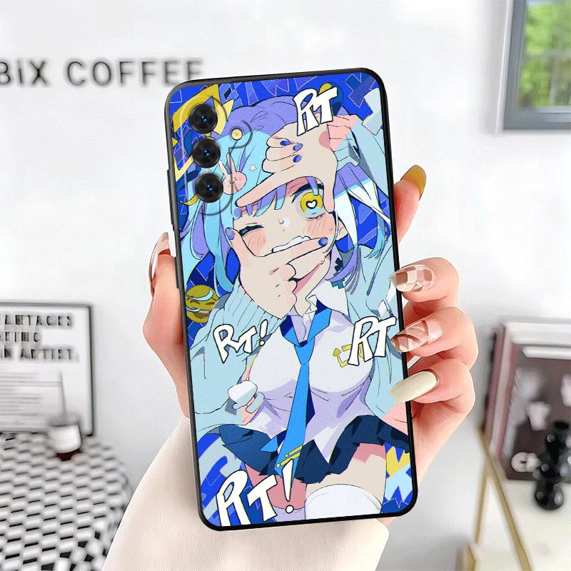 Anime Kwaii Girl Ins Style Soft Phone Case for Samsung A17 A37 A57 A16 A26 A36 A56 A15 A25 A35 A55 A14 A24 A34 A54 A13 A23 A33 A
