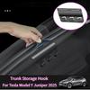For Tesla Model Y/YL Juniper 2025 Trunk Hook ABS Rear Trunk Sides Storage Hook Bag Holder Umbrella Hanger Storage Accessories