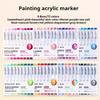 Languo Acrylic Marker Pen Soft Head Art Markers Painting Pen for Rock Painting Mug Glass Ceramic DIY Graffiti Acrylic Paint Pens