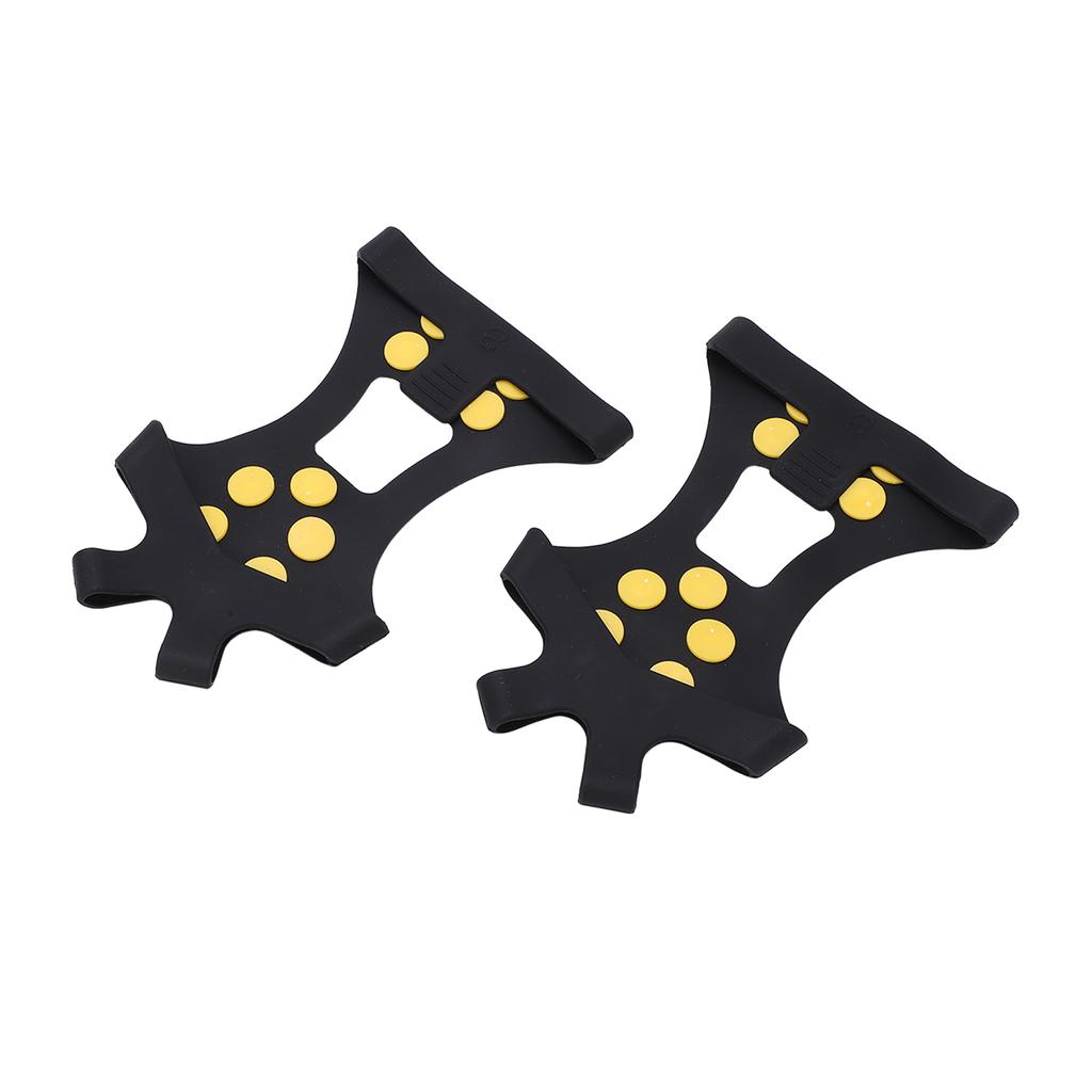 10 Tooth Outdoor Climbing Crampons Anti Slip Stainless Steel Mountaineering Ice Snow GripperM Size