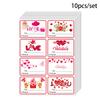 Valentines Gift Day Wrap Labels With Square Selfadhesive Stickers Party For